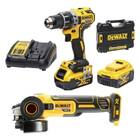 Набор аккумуляторных инструментов DeWalt DCD791P2SAG (Шуруповерт DCD791P2 + МШУ DCG405N) — Фото 5